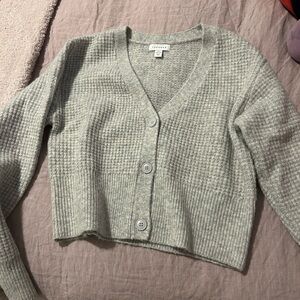 Topshop waffle knit cardigan